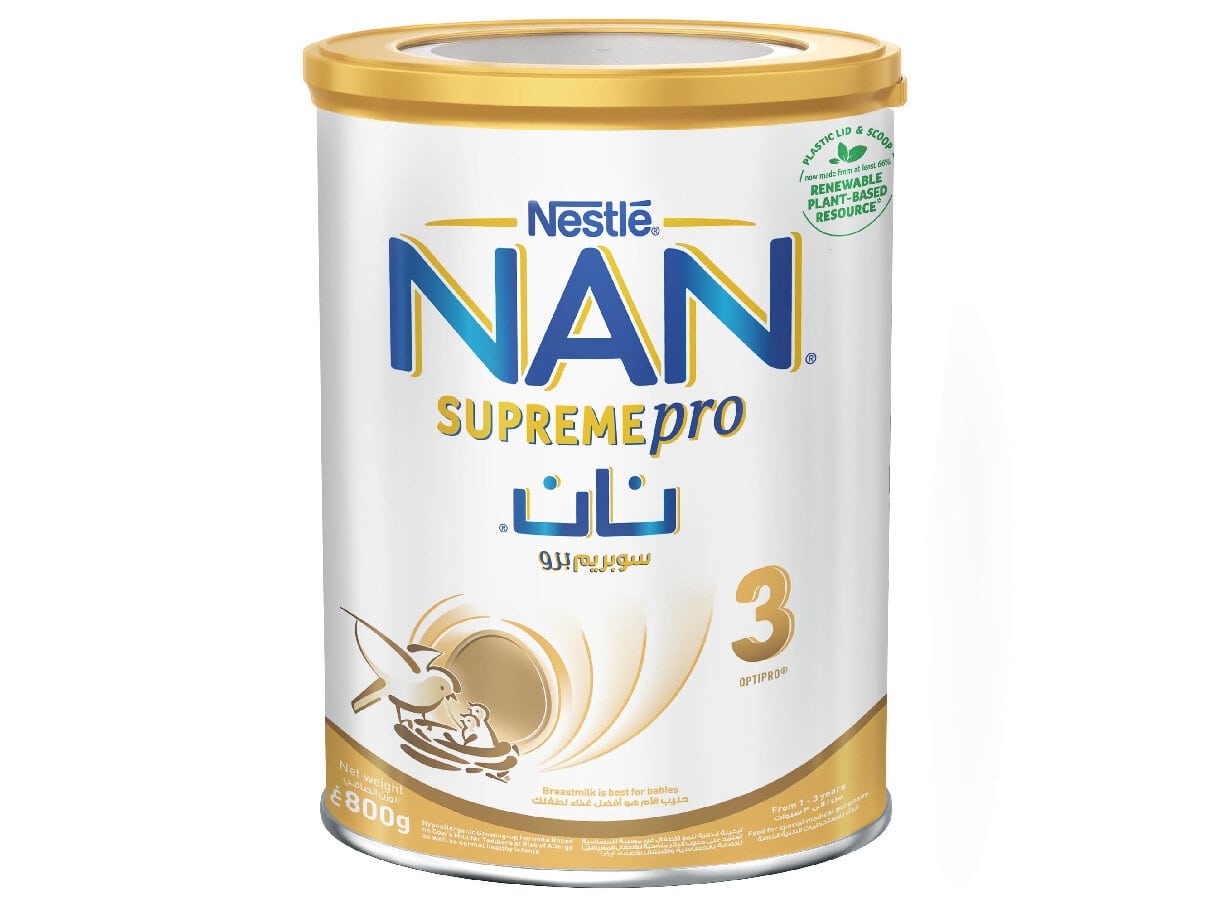 Leche En Polvo Nan 3 Supreme Pro Lata 360grs