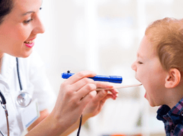 Doctor Taking Care of a Child