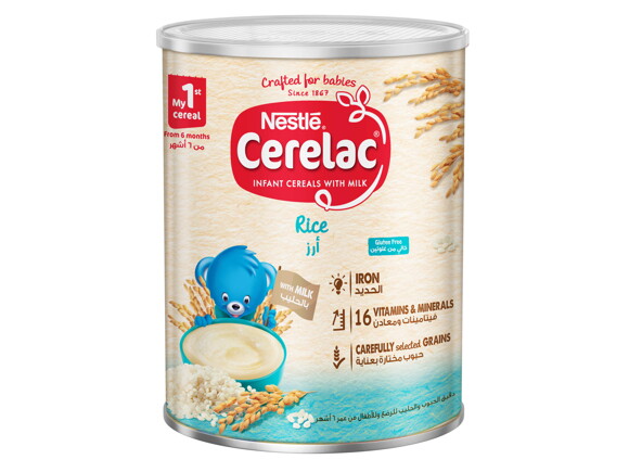 Nestle® Cerelac® Infant Cereal - Rice 400g Tin Nestle® Cerelac® Infant Cereal - Rice 400g Tin