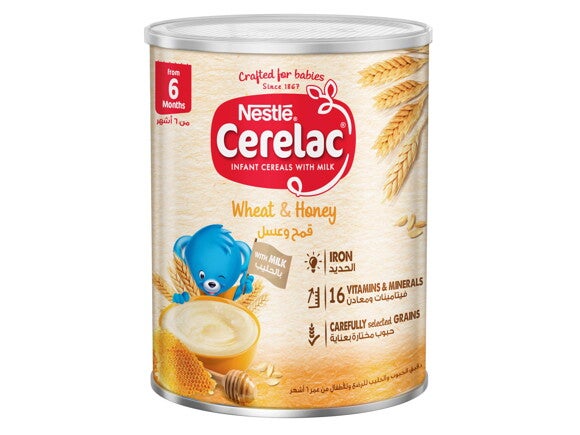 Nestle® Cerelac® Infant Cereal - Wheat & Honey 400g Tin Nestle® Cerelac® Infant Cereal - Wheat & Honey 400g Tin