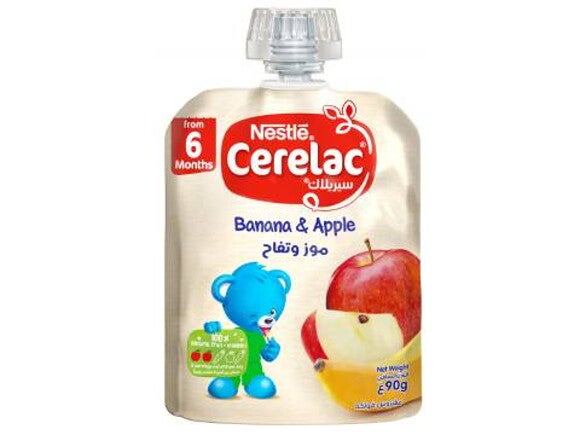 Fruits Puree Pouch Banana Apple 90g