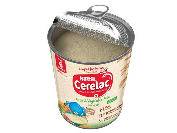 Nestle® Cerelac® Infant Cereal - Rice & Vegetable Mix 350g Tin