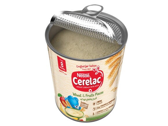 Nestle® Cerelac® Infant Cereal - Wheat & Fruits Pieces  400g Tin