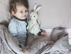 Baby on bed