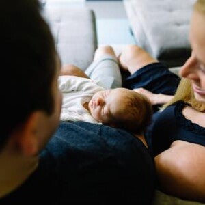 baby with parents