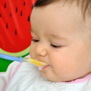 spoon feeding baby