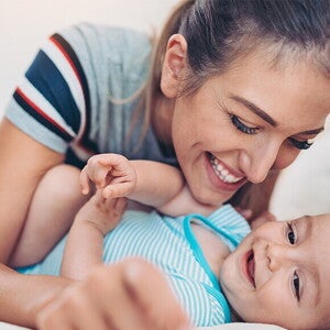 mom and baby