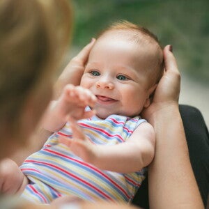 Baby smililing