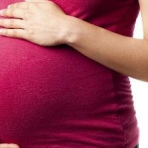 Tummy of pregnant woman