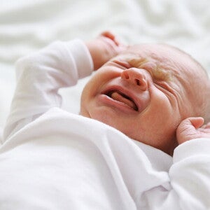 newborn baby crying
