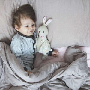 Baby on bed