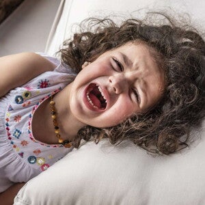 Baby girl crying