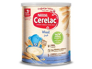حبوب سيريلاك الأطفال الجديدة بدون سكر مضاف Cerelac® Infant Cereal No added sugars - Wheat