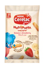 Nestlé® CERELAC ® NutriPuffs – Banana & Strawberry 28g