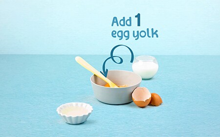 Add 1 egg yolk