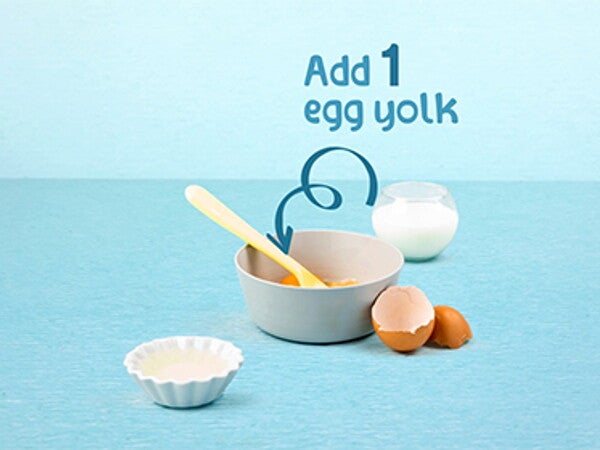 Add 1 egg yolk